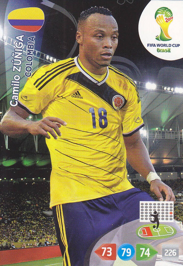 Camilo Züniga / Kolumbien / Panini WM 2014 / Basis Karte / Nr. 79