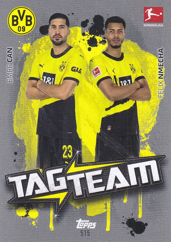 Emre Can & Felix Nmecha / Borussia Dortmund / Topps Match Attax Extra 2023 / Tag Team Karte / Nr.515
