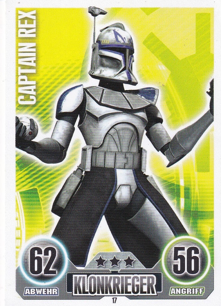 Captain Rex / Topps Star Wars Force Attax 2010 / Klonkrieger / Die Republik / Nr. FA 17
