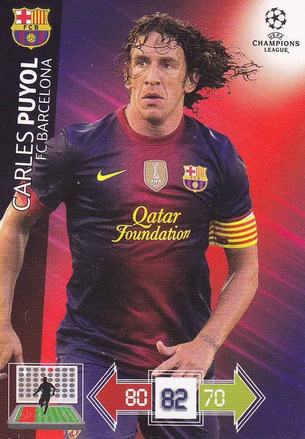Carles Puyol / FC Barcelona / Panini Champions League 2012 / Basis Karte / Nr. 28