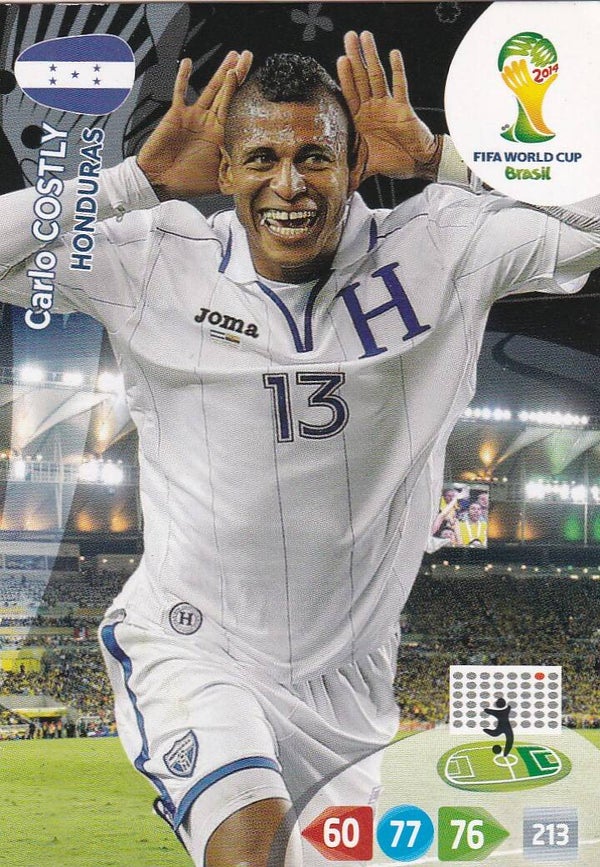 Carlo Costly - Honduras - Panini WM 2014 - Basis Karte - Nr. 191