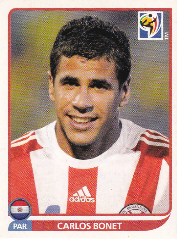 Carlos Bonet - Paraquay - Panini WM 2010 - Basis Bild - Nr. 438
