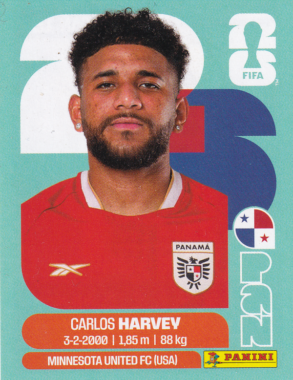 Carlos Harvey - Panama - Panini WM 2026 - Basis Bild - PAN15