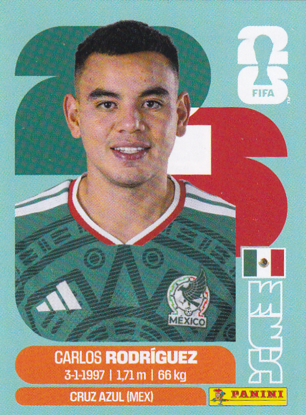 Carlos Rodriguez - Mexico - Panini WM 2026 - Basis Bild - MEX9