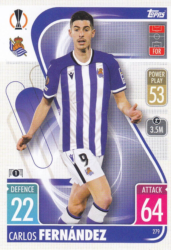 Carlos Fernandez / Real Sociedad / Topps Champions League 2021 / Basis Karte / Nr.279