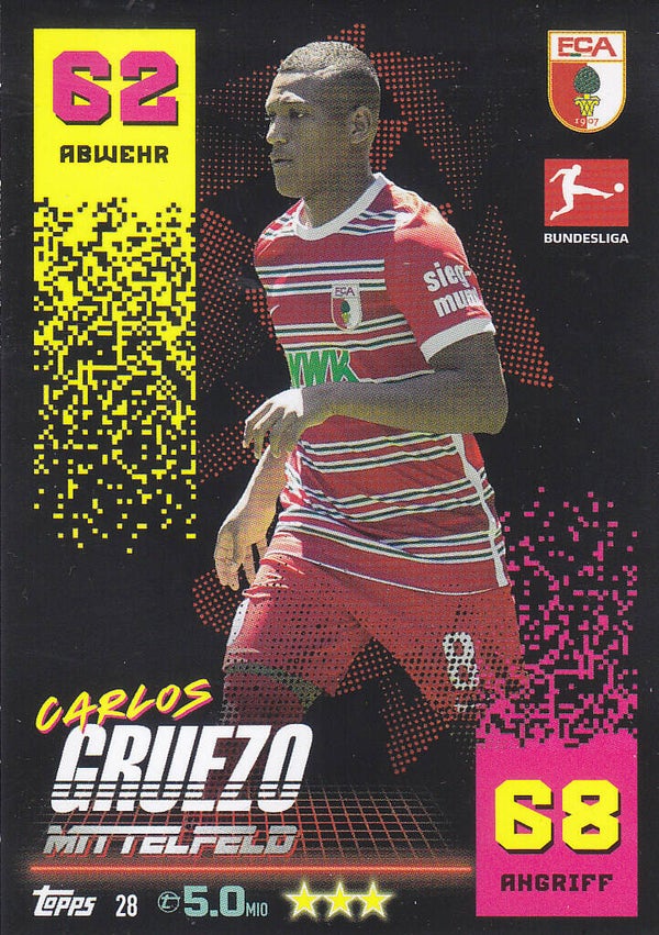 Carlos Gruezo FC Augsburg Basis Karte Nr.28