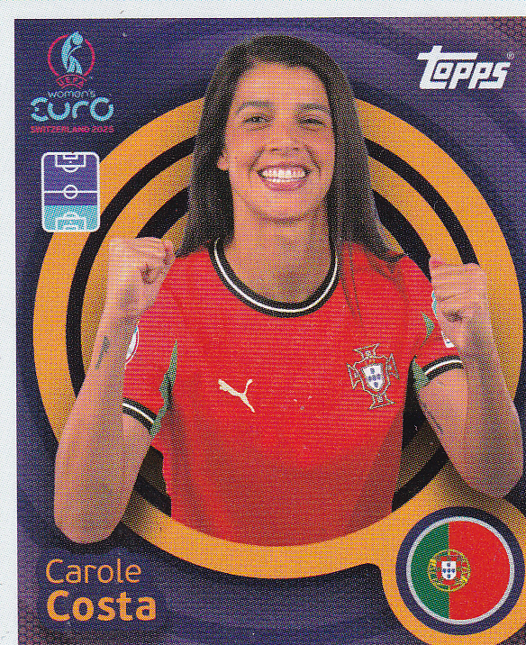 Carole Costa - Portugal - Topps Frauen EM 2025 - Basis Bild - Nr. 109