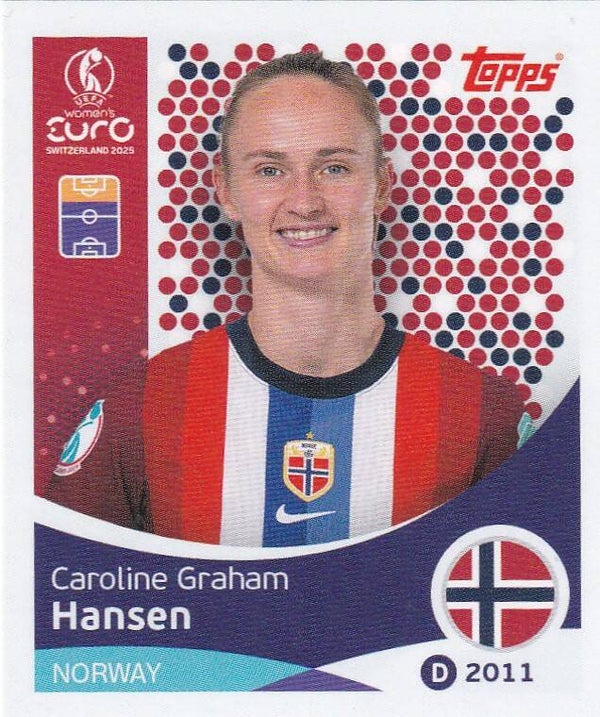 Caroline Graham - Norwegen - Topps Frauen EM 2025 - Nr. 57