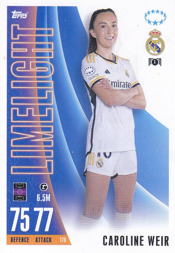Caroline Weir / Real Madrid / Topps Champions League Extra 2023 / Basis Karte Frauen / Nr.178