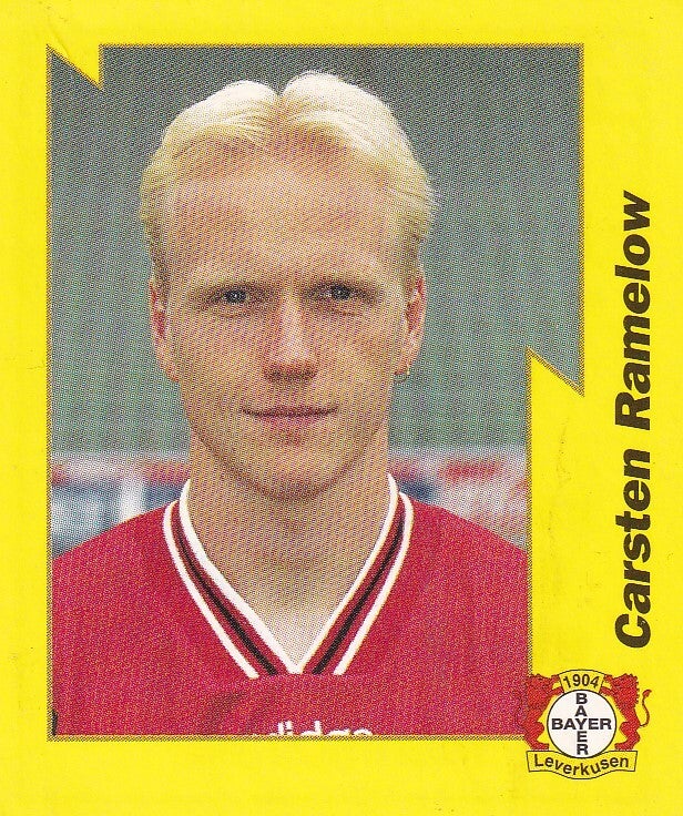 Carsten Ramelow / Bayer 04 Leverkusen / Panini Bundesliga 1997 / Gelbe Serie / Nr. 145