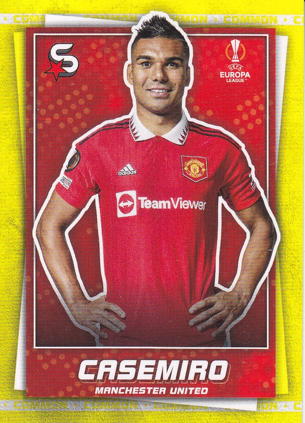 Casemiro / Manchester United / Topps Super Stars 2022 / Parallel Common Yellow / nicht nummeriert / Nr.167