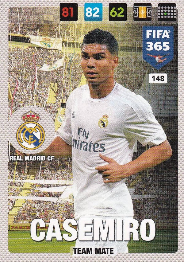 Casemiro / Real Madrid / Panini Fifa 365 Jahr 2017 / Team Mate / Nr. 148