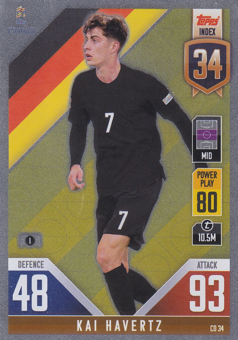 Kai Havertz - Deutschland - Topps Nationa League Finals - Nr. CD 34