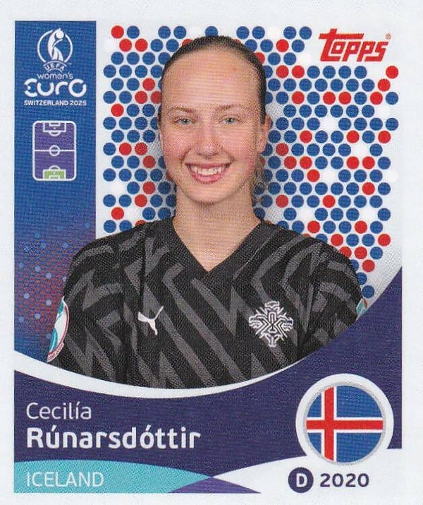 Cecilia Runarsdottir - Island - Topps Frauen EM 2025 - Basis Bild - Nr. 63