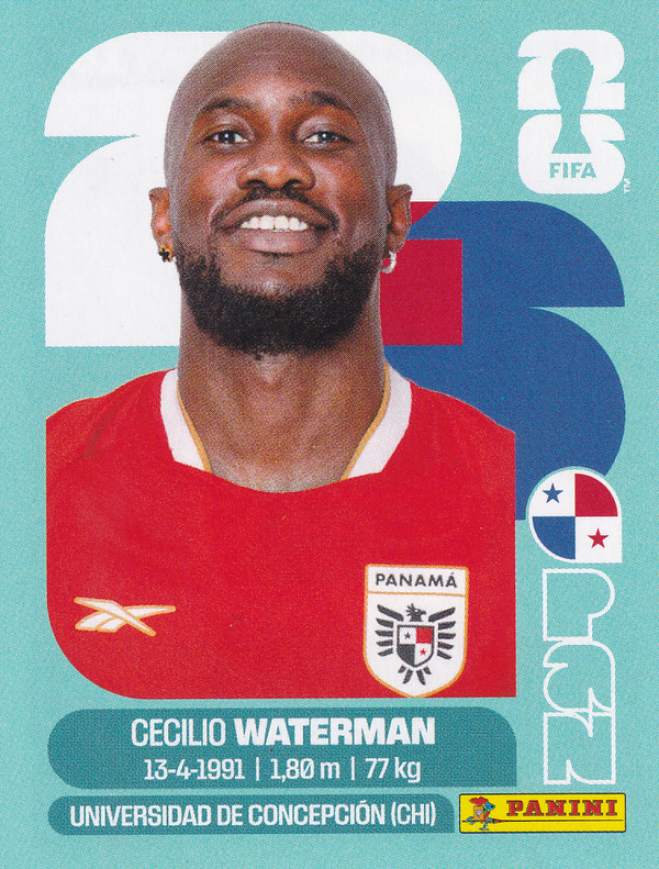 Cecilio Waterman - Panama - Panini WM 2026 - Basis Bild - PAN18