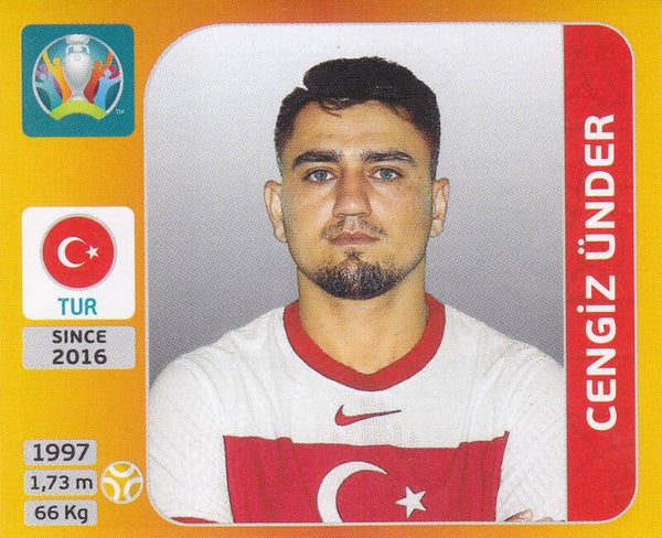 Cengiz Ünder / Türkei / Panini EM 2020 / Basis Bild / Nr.79
