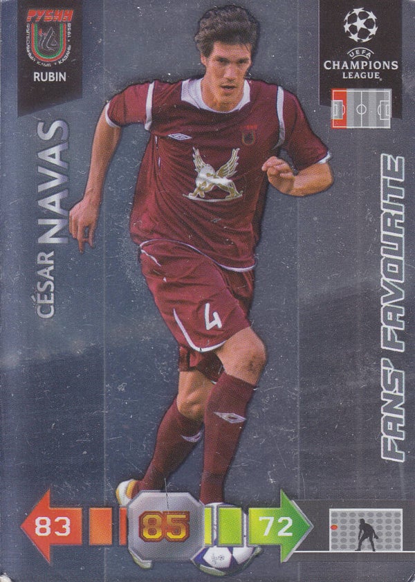 Cesar Navas / FC Rubin Kazan / Panini Champions League 2010 / Fans Favourite / Nr.280