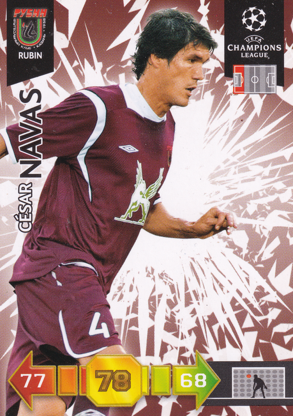 Cesar Navas - Rubin Kazan - Panini Champions League 2010 - Basis Karte - Nr. 271
