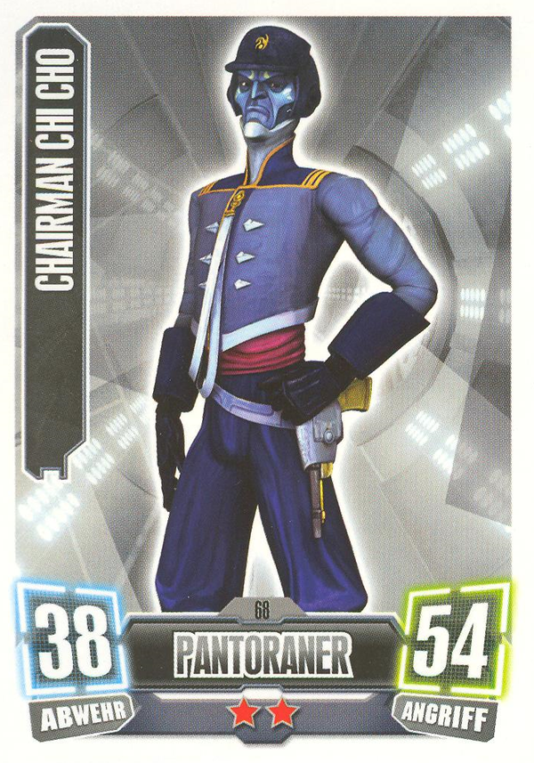 Chairman Chi Cho / Star Wars Force Attax 2011 / Pantoraner Die Republik / Nr. 68