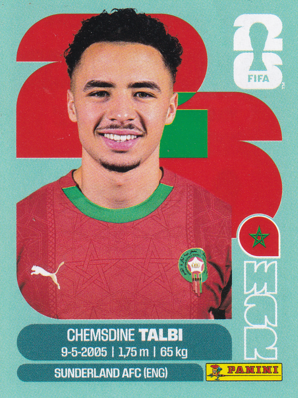 Chemsdine Talbi - Marokko - Panini WM 2026 - Update - MAR16a