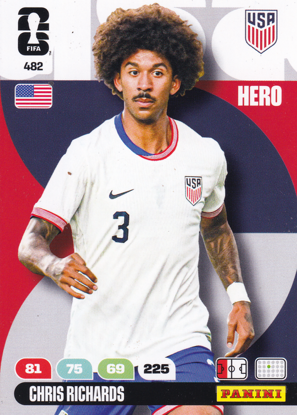 Chris Richards - USA - Panini WM 2026 - Hero - Nr. 482
