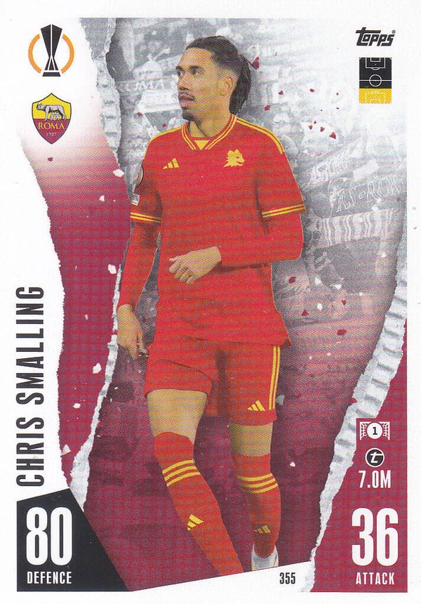 Chris Smalling / AS Rom / Topps Champions League 2023 / Basis Karte / Nr. 355