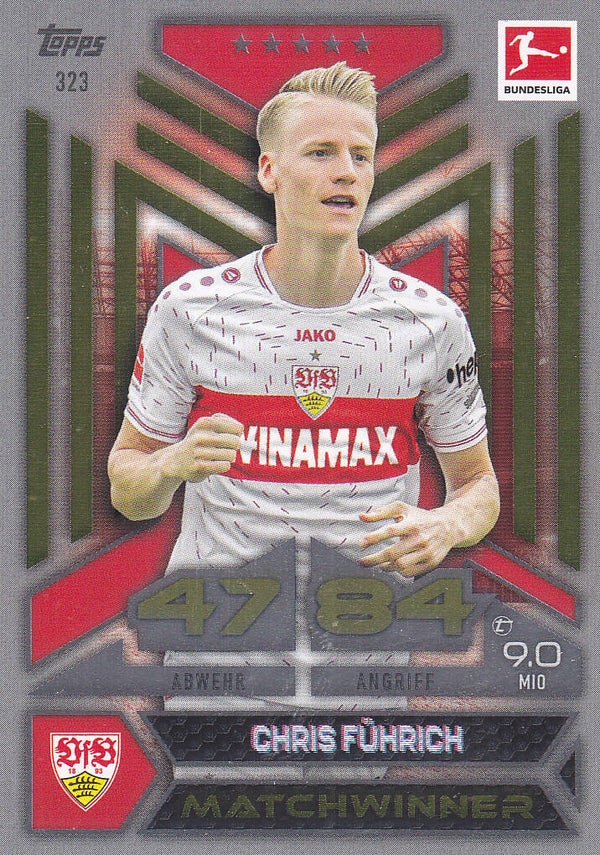 Chris Führich / VFB Stuttgart / Topps Match Attax 2023 / Matchwinner / Nr.323