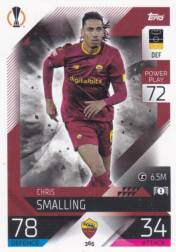 Chris Smalling / AS Rom / Topps Champions League 2022 / Basis Karte / Nr.365