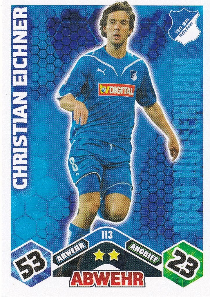 Christian Eichner / TSG Hoffenheim / Topps Match Attax 2010 / Basis Karte / Nr. 113