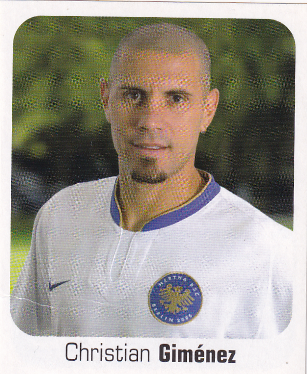Christian Gimenez - Hertha BSC Berlin - Panini Bundesliga 2006 - Basis Bild - Nr. 55