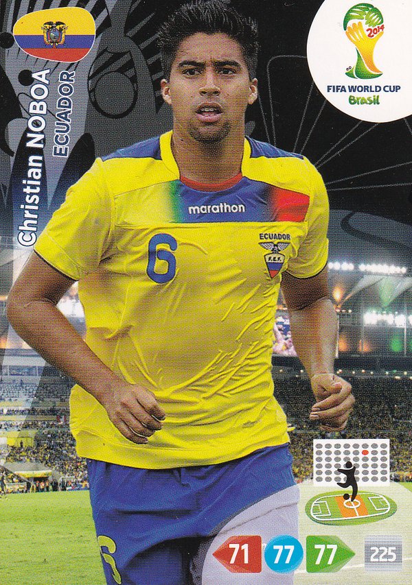 Christian Noboa - Ecuador - Panini WM 2014 - Adrenalyn - Basis Karte - Nr. 125