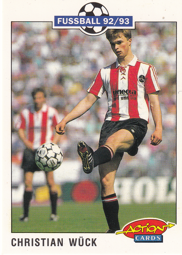 Christian Wück - 1.FC Nürnberg - Panini Bundesliga 1992 - Basis Karte - Nr. 177