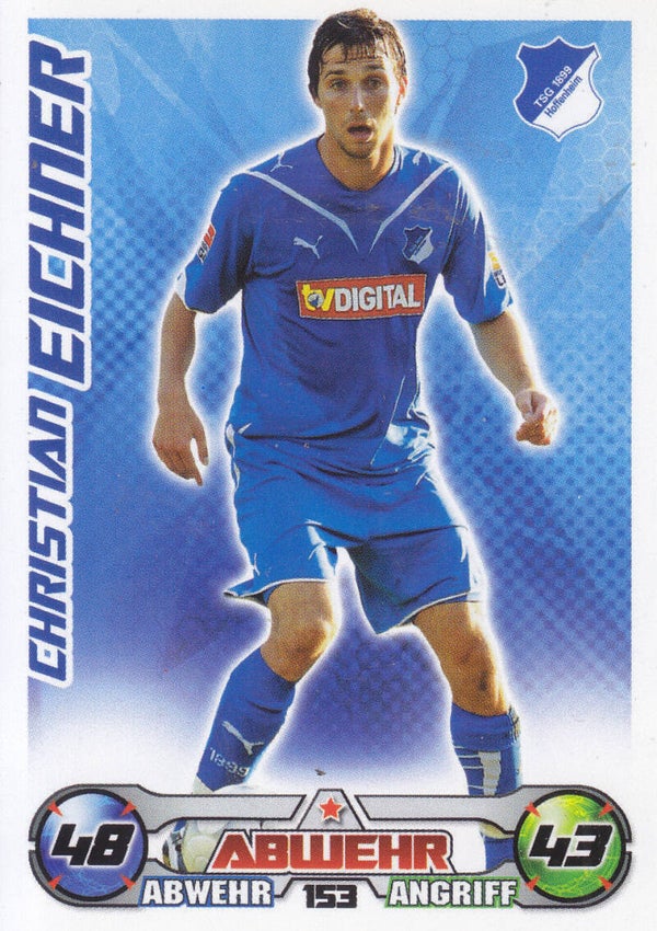 Christian Eichner / TSG 1899 Hoffenheim / Topps Match Attax 2009 / Basis Karte / Nr. 153