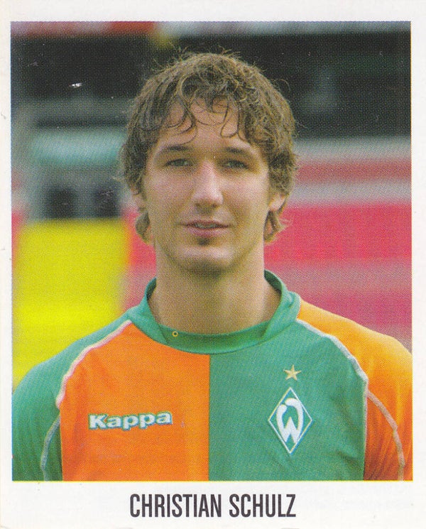 Christian Schulz / SV Werder Bremen / Panini Bundesliga 2005 / Basis Bild / Nr.75