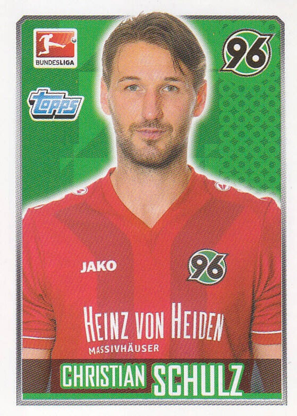 Christian Schulz / Hannover 96 / Topps Bundesliga 2014 / Basis Bild / Nr.115