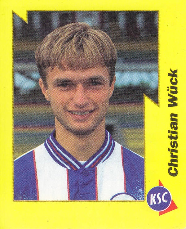 Christian Wück / Karlsruher SC / Panini Bundesliga 1997 / Gelbe Serie / Basis Bild / Nr.120