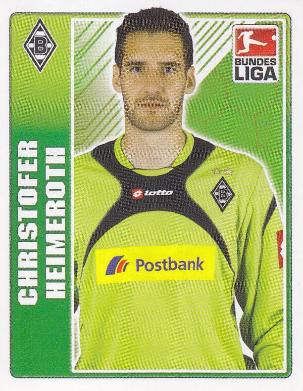 Christofer Heimeroth / Borussia Mönchengladbach / Topps Bundesliga 2009 / Basis Bild / Nr.295
