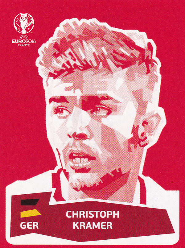 Christoph Kramer - Deutschland - Panini EM 2016 - Coka Cola Sticker