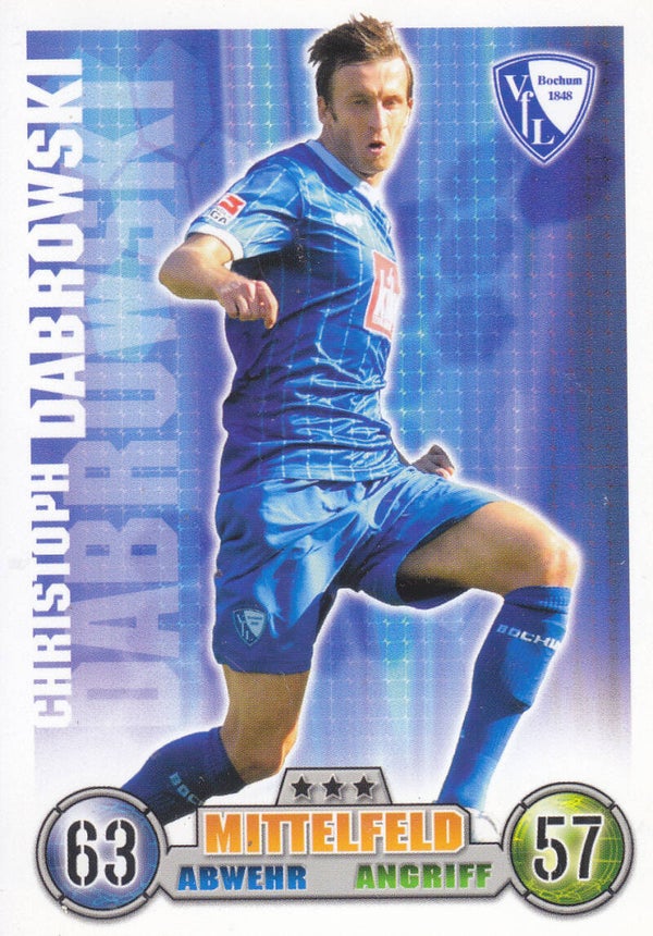 Christoph Dabrowski / VFL Bochum / Topps Match Attax 2009 / Basis Karte / Nr.44