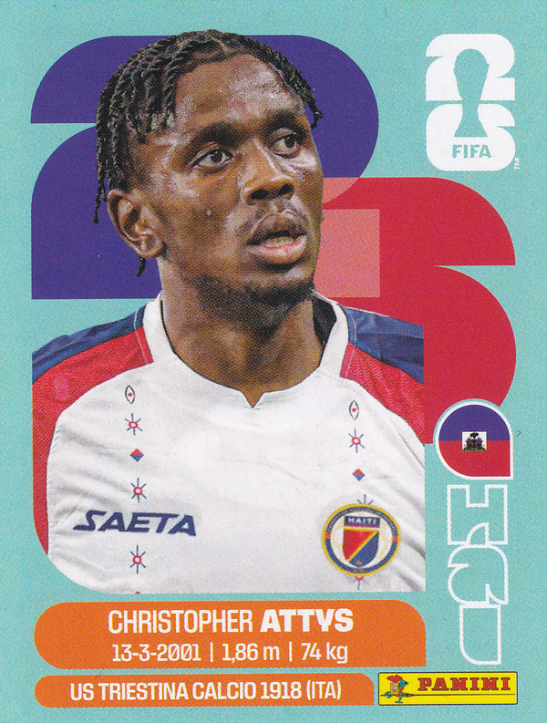 Christopher Attys - Haiti - Panini WM 2026 - Basis Bild - HAI14
