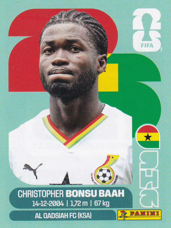 Christopher Bonsu Baah - Ghana - Panini WM 2026 - Update - GHA14a