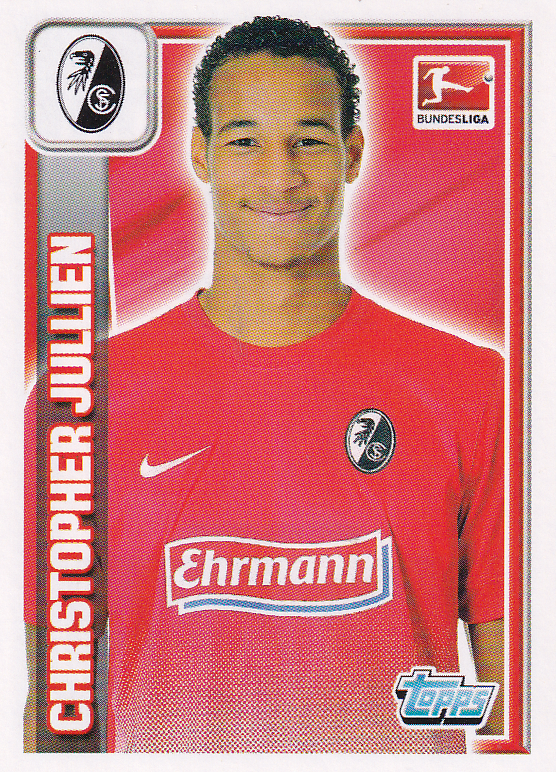 Christopher Jullien - SC Freiburg - Topps Bundesliga 2013 - Basis Bild - Nr. 100