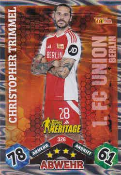 Christopher Trimmel / 1.FC Union Berlin / Topps Match Attax 2024 / Heritage / Nr. 326