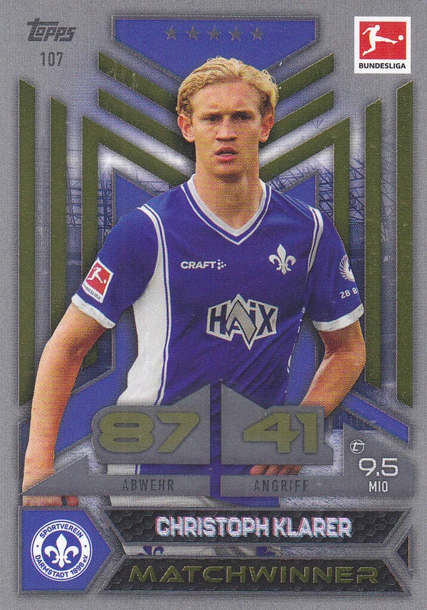 Christoph Klarer SV Darmstadt 98 Matchwinner Nr.107