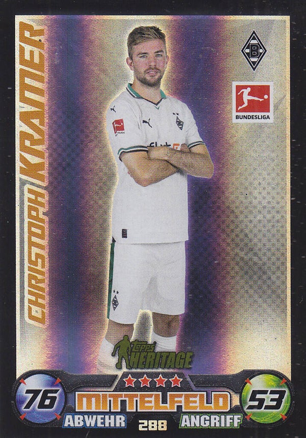 Christoph Kramer / Borussia Mönchengladbach/ Topps Match Attax 2023 / Heritage / Nr.288