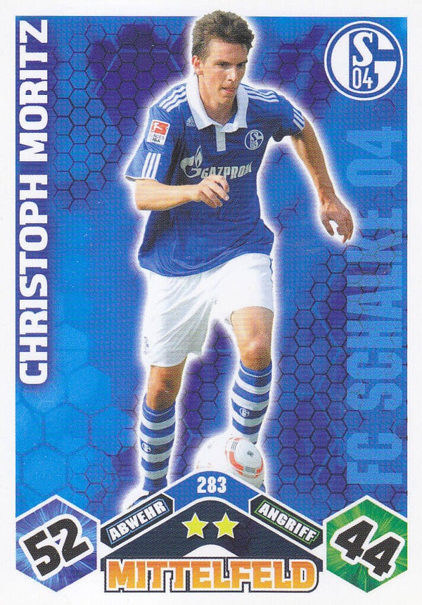 Christoph Moritz / FC Schalke 04 / Topps Match Attax 2010 / Basis Karte / Nr. 283