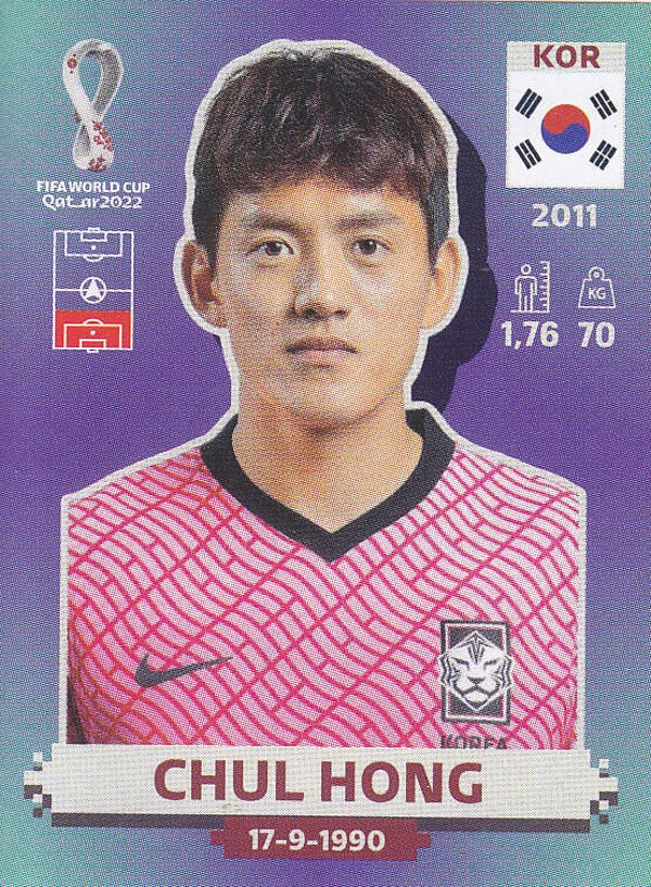 Chul Hong / Südkorea / Topps WM 2022 / Basis Bild / Nr. KOR 5