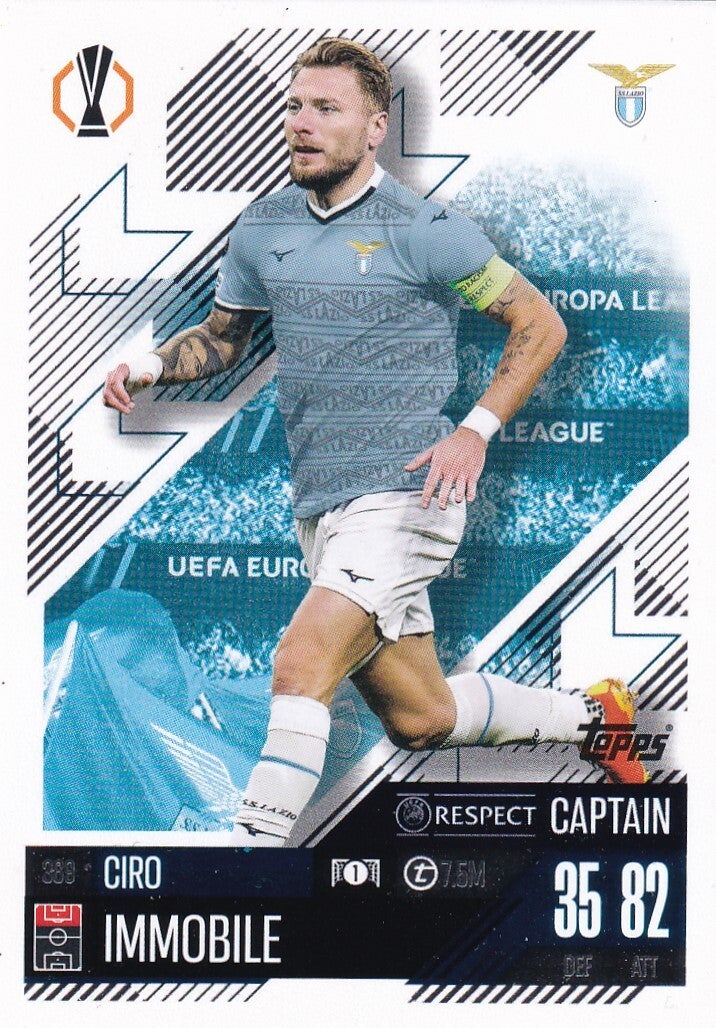 Ciro Immobile / Lazio Rom / Topps Champions League 2024 / Basis Karte / Nr. 369