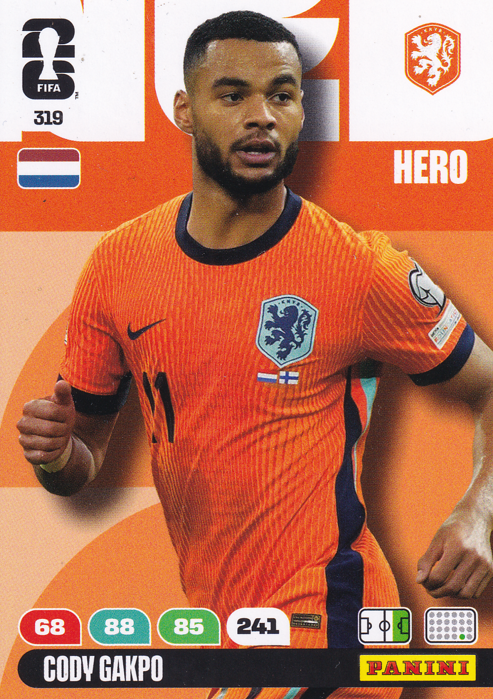 Cody Gakpo - Holland - Panini WM 2026 - Hero - Nr. 319