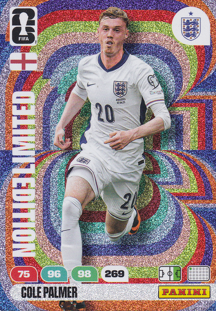 Cole Palmer - England - Panini WM 2026 - Limited Edition - Nr. LE-CP